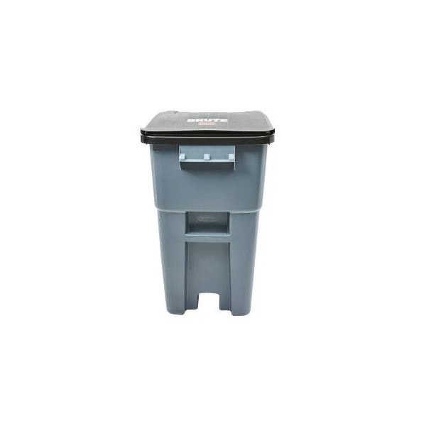 Brute, 50 Gal Trash Can W/Lid-Wheels